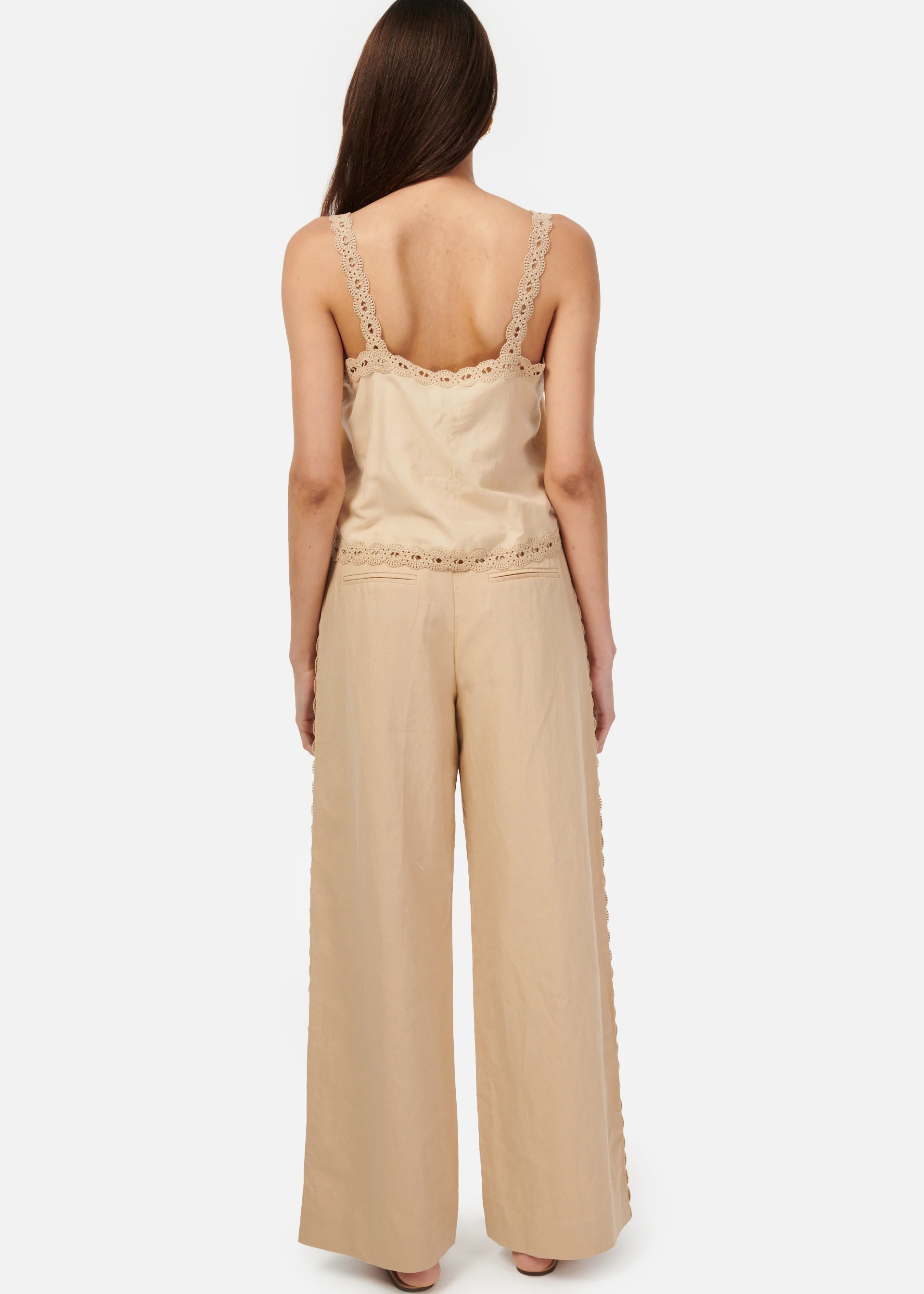 Akhila Wide Leg Pant Irish Cream - Image 4