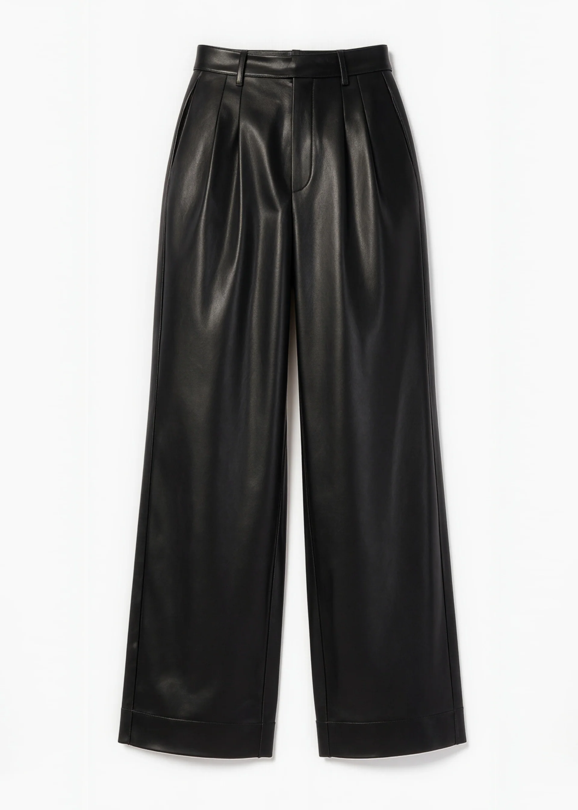 Andorra High Rise Vegan Leather Pant Black - Image 6
