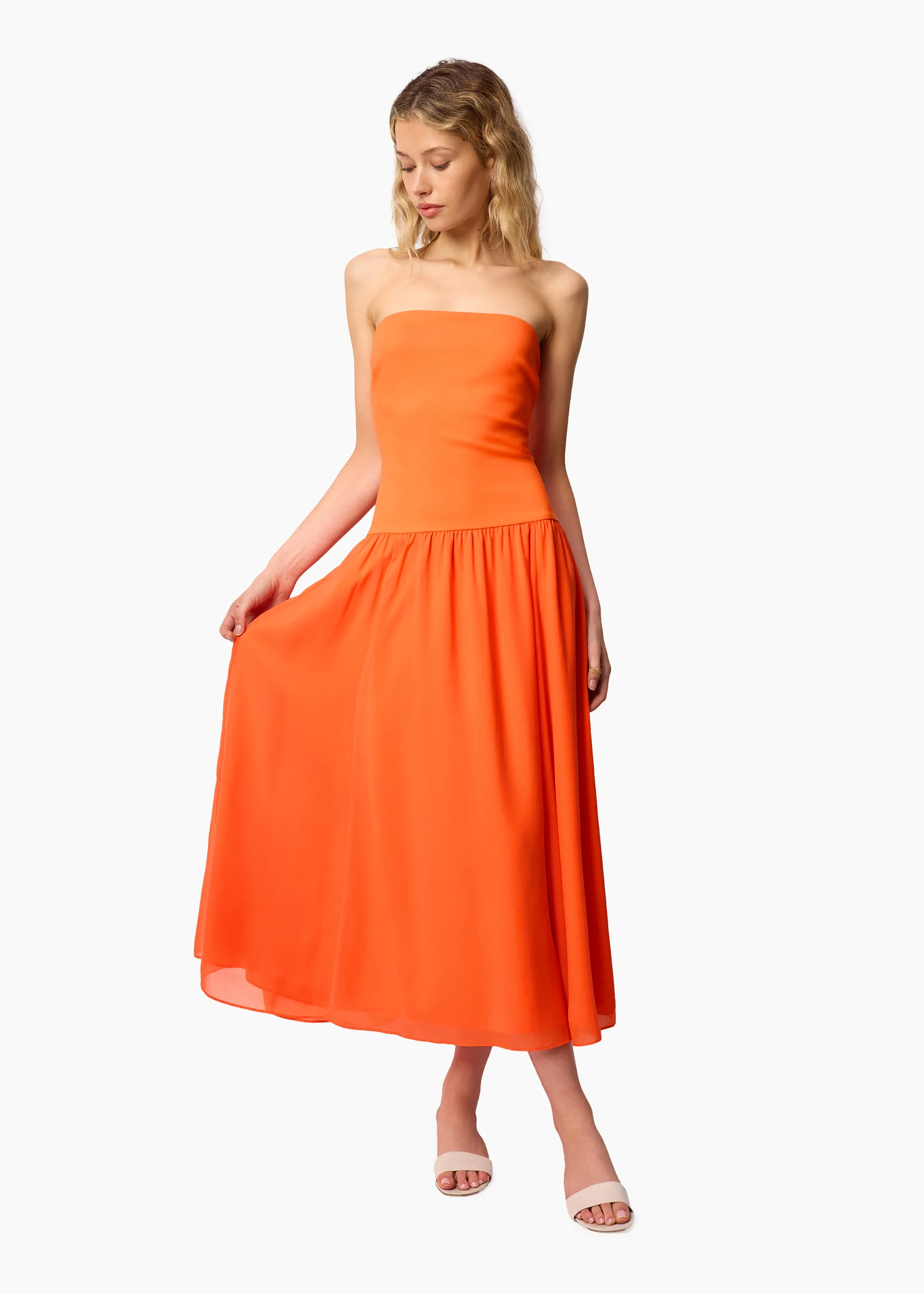 Bari Strapless Dress Clementine - Image 3