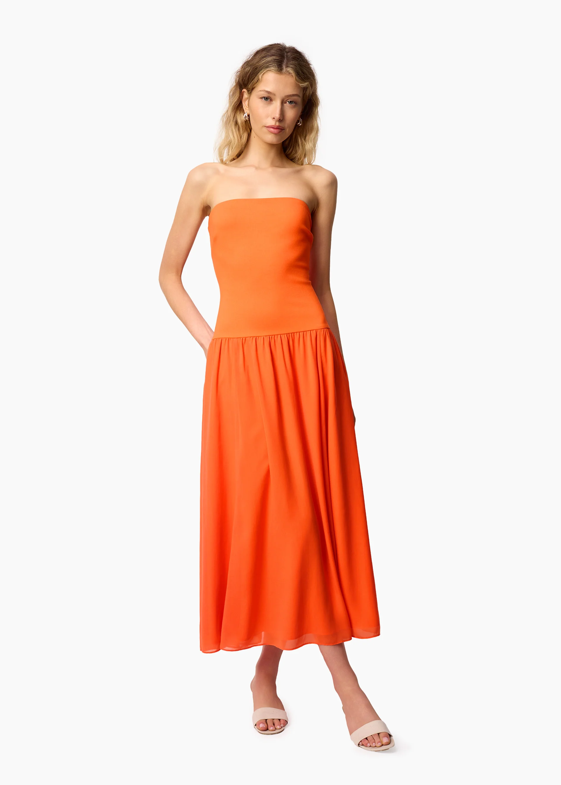 Bari Strapless Dress Clementine - Image 4