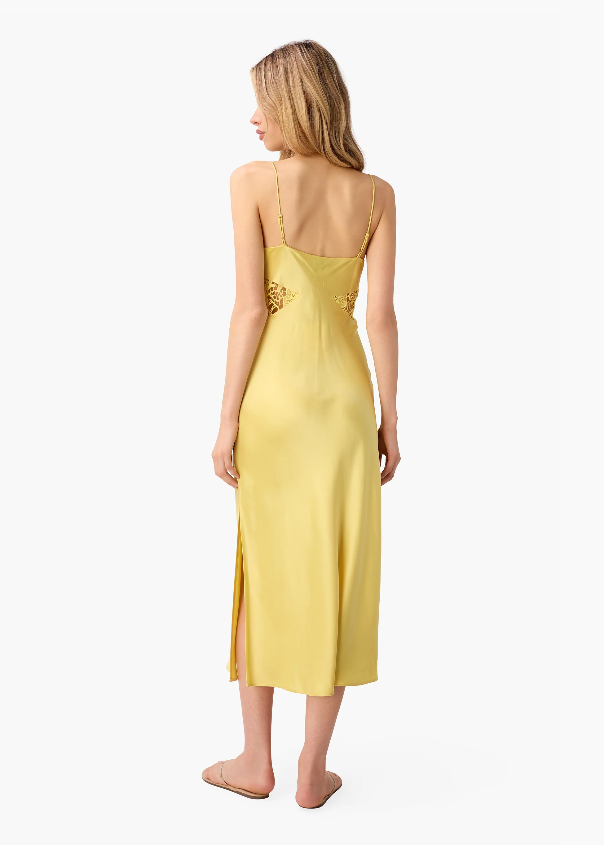 Carli Midi Dress Custard - Image 4