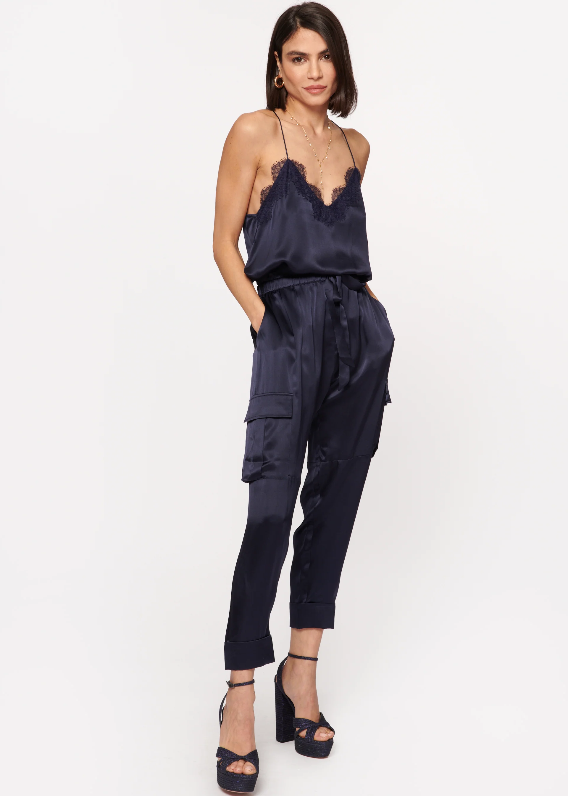 Carmen Cargo Pant Navy - Image 3