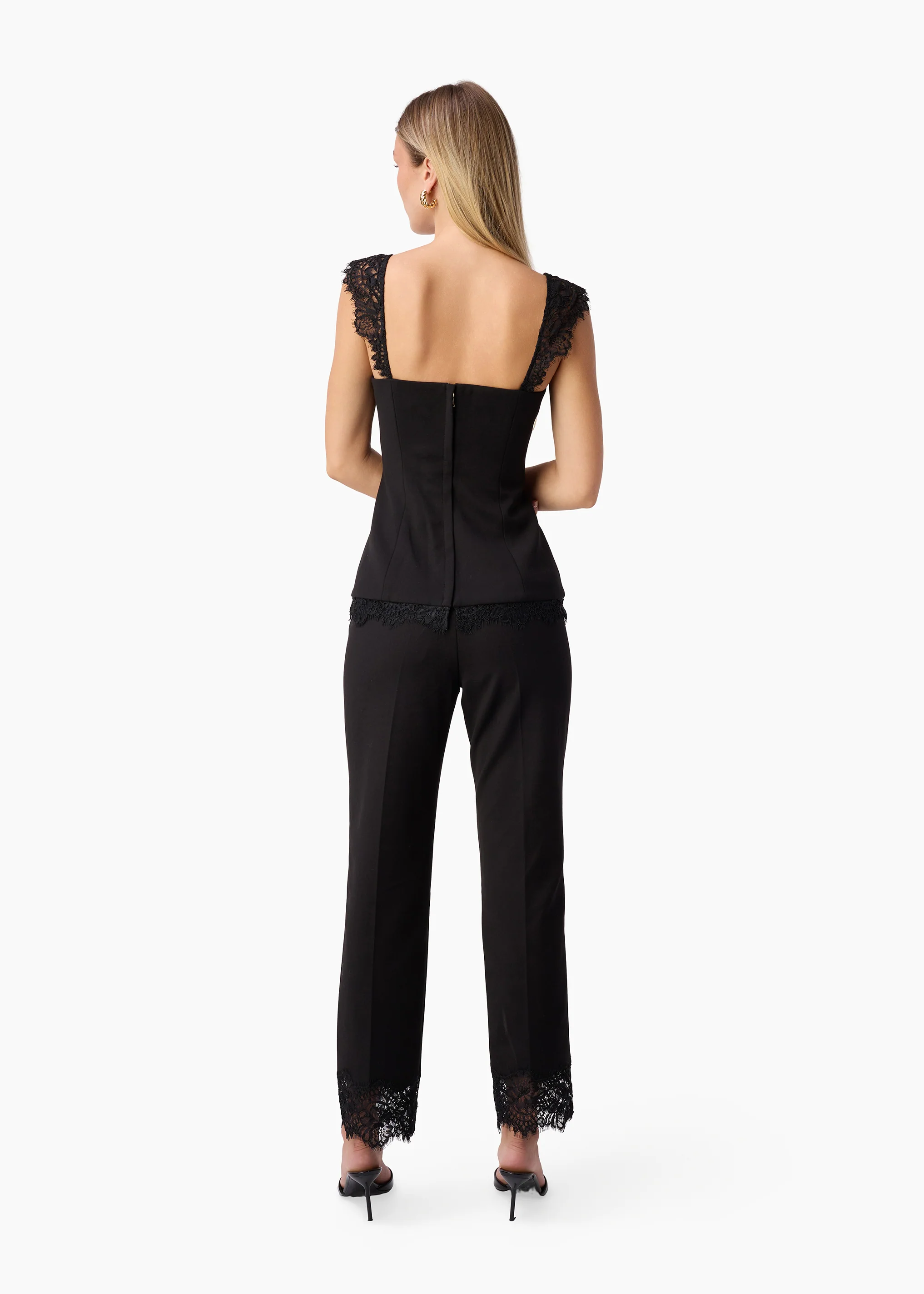 Cheyenne High Rise Cropped Pant Black - Image 4