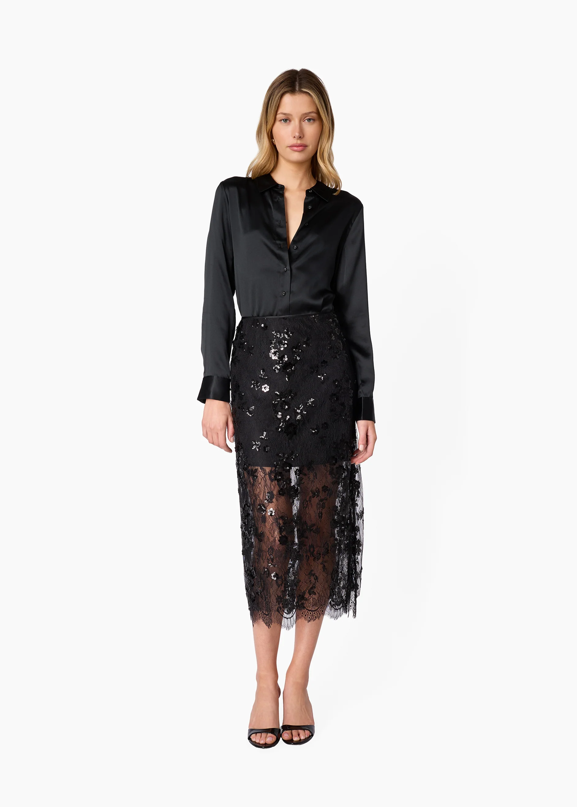 Crosby Silk Blouse Black - Image 4