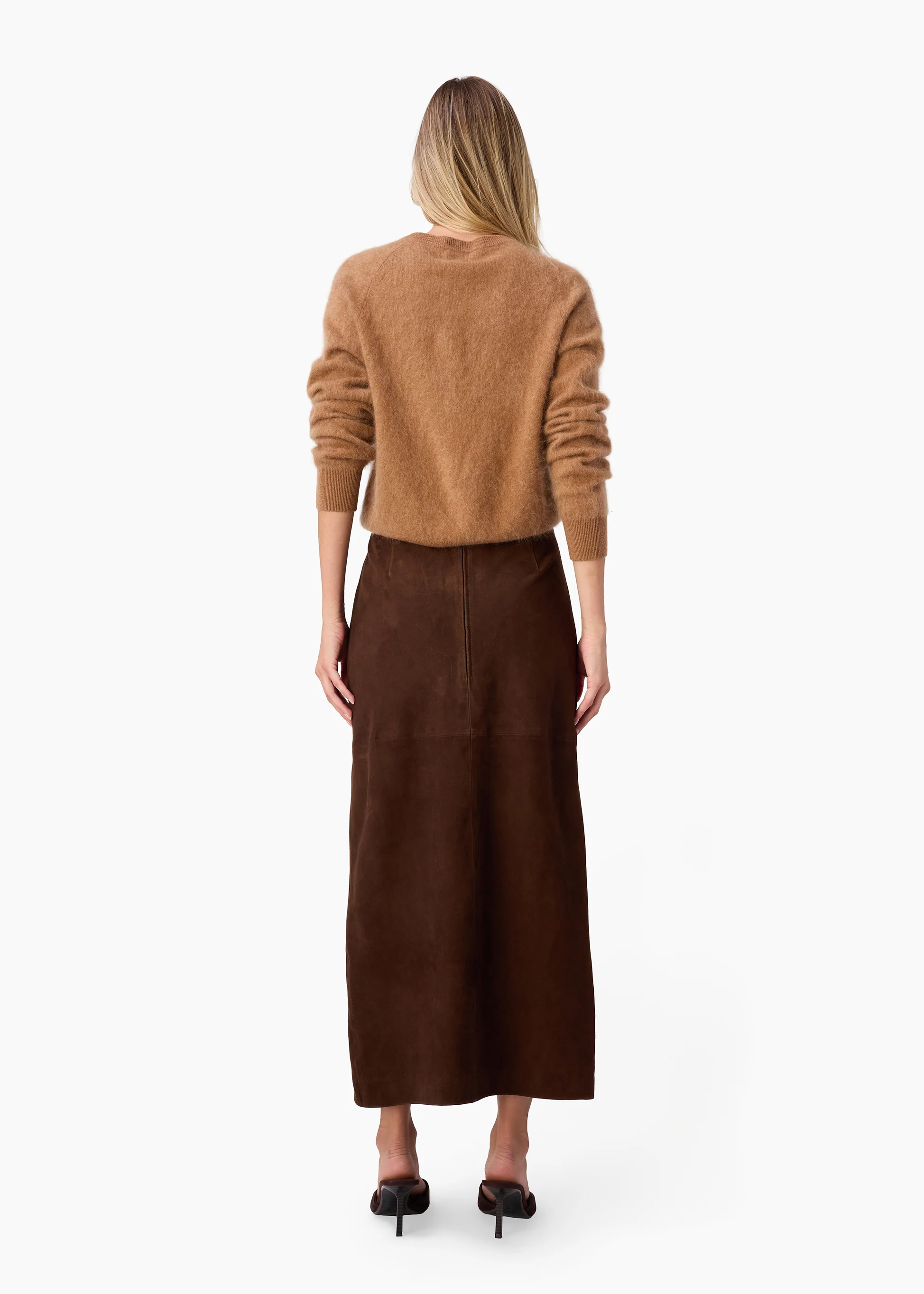 Dorian Cashmere Cardigan Caramel - Image 5