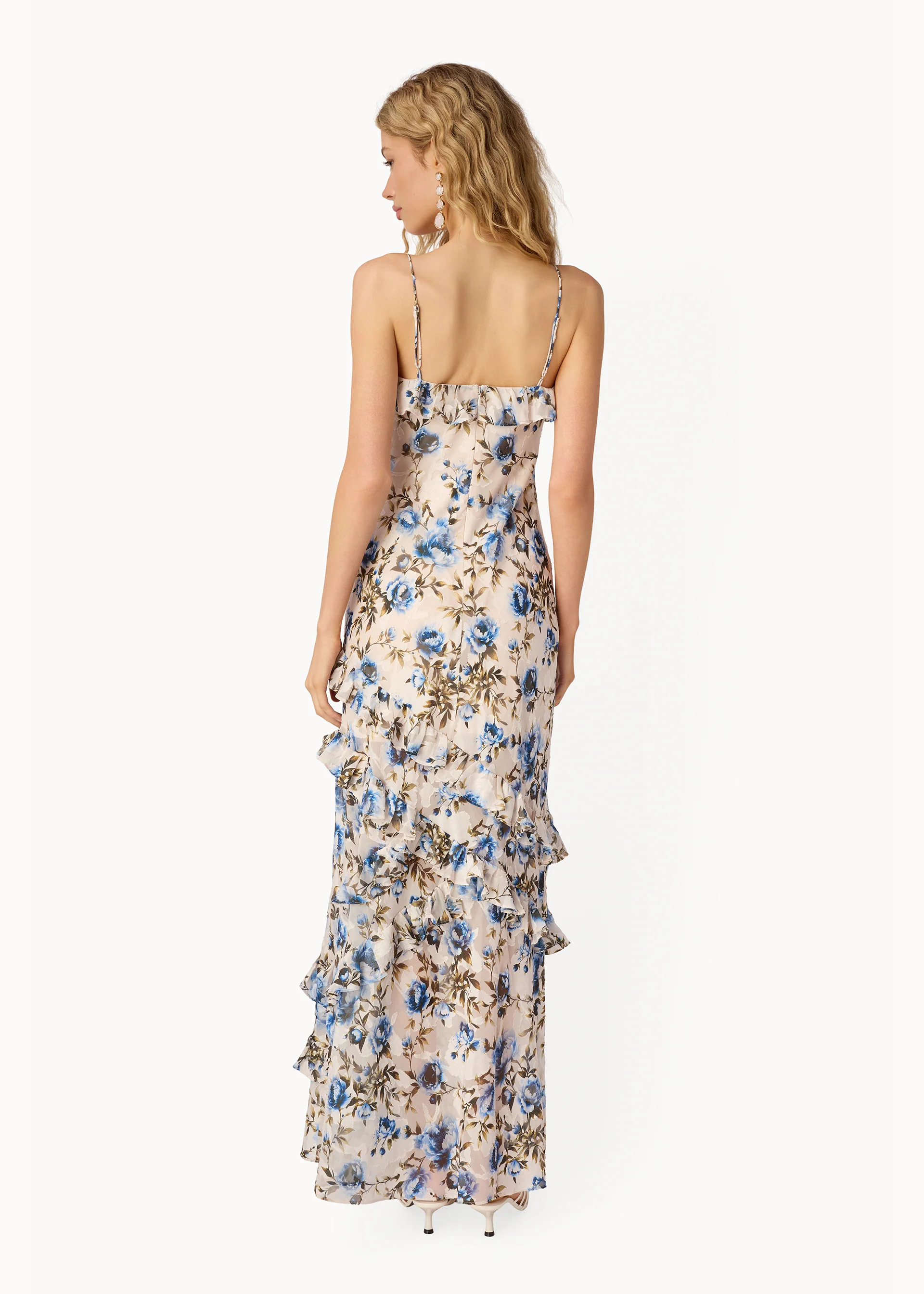 Elouisa Burnout Chiffon Gown Daydream - Image 5