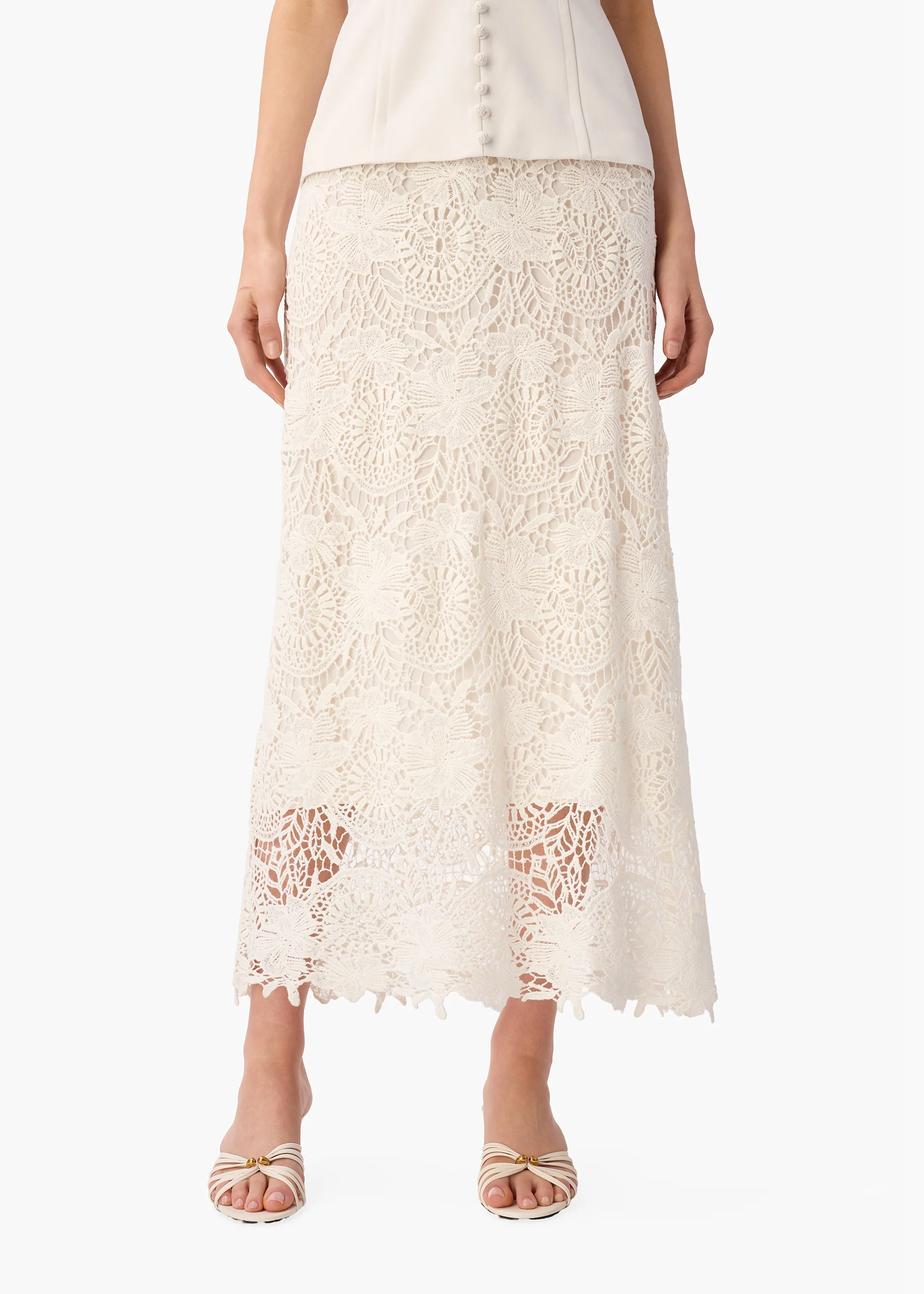 Imogene Strapless Dress Macadamia - Image 3