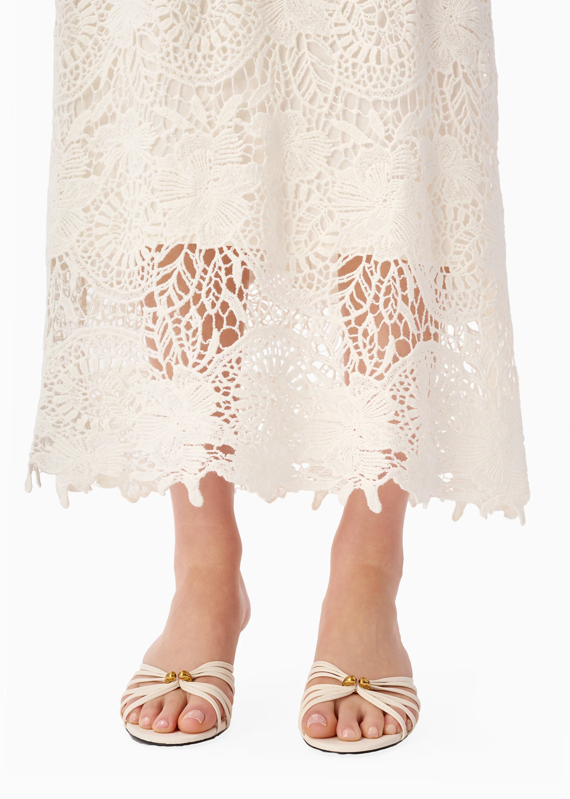 Imogene Strapless Dress Macadamia - Image 5