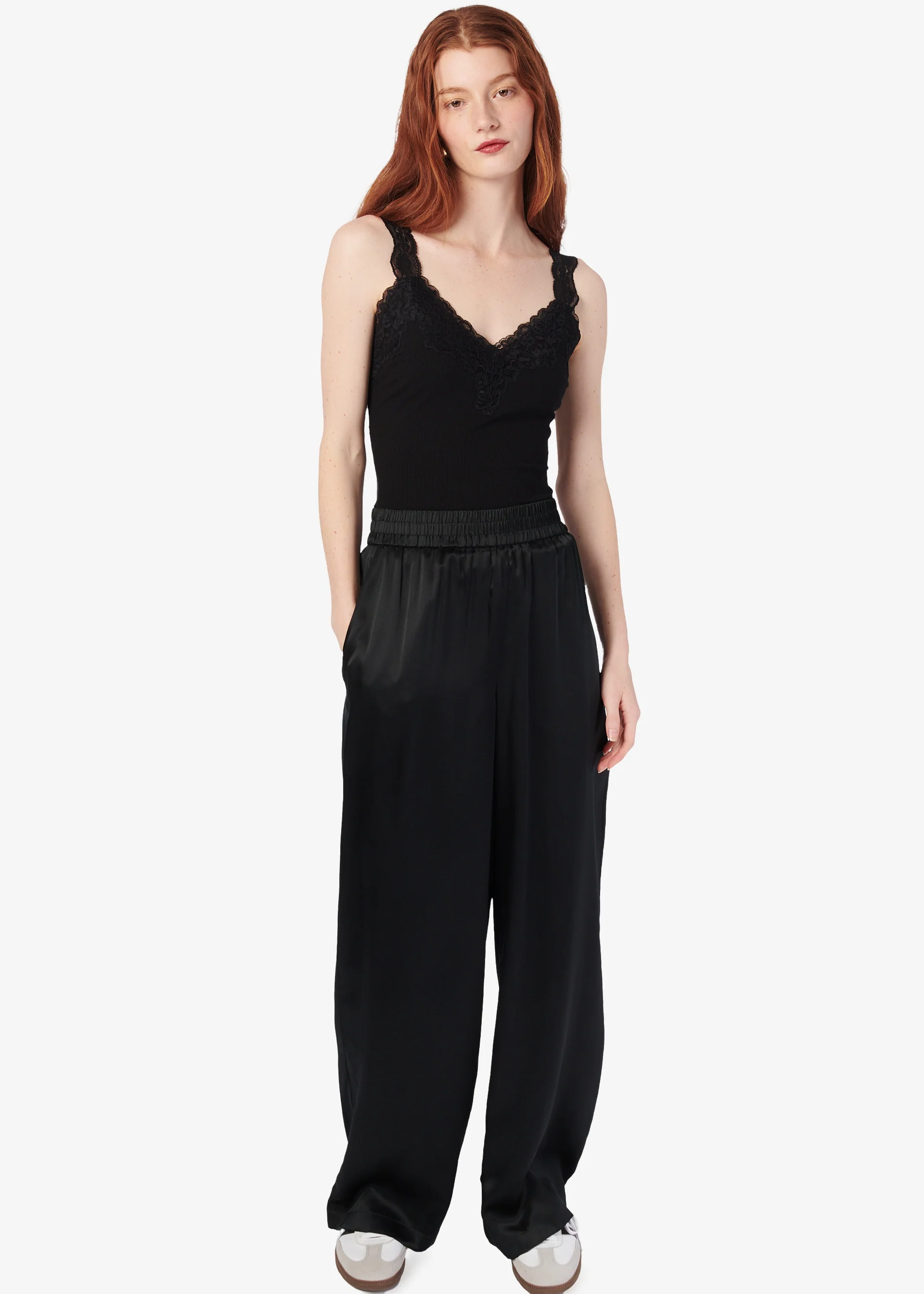 Lani Rib Knit Tank Black - Image 3