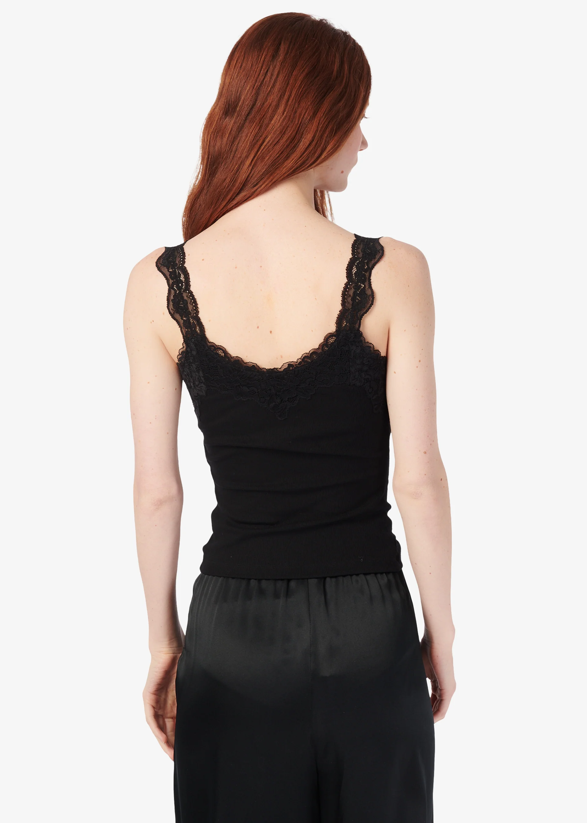 Lani Rib Knit Tank Black - Image 4