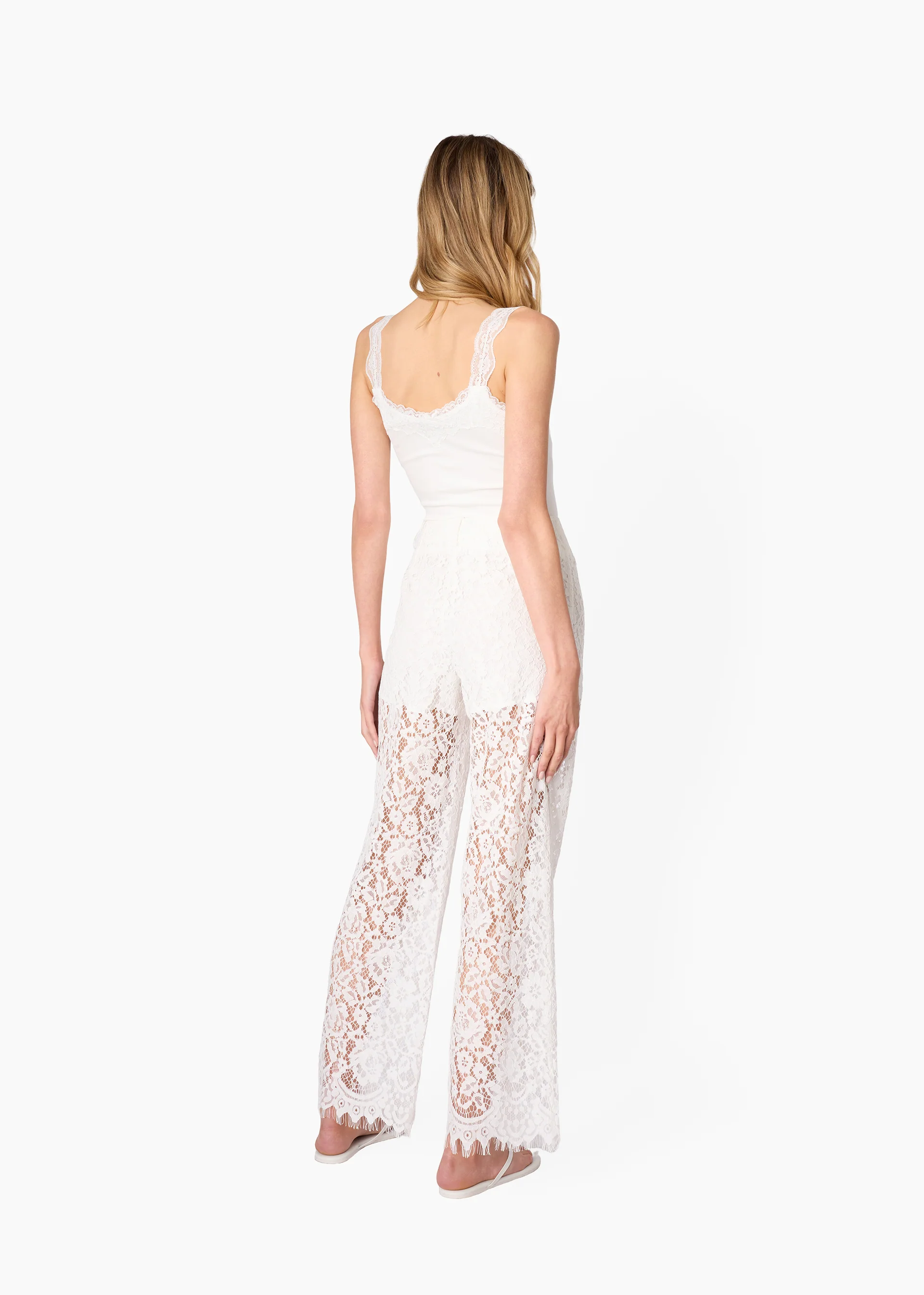 Lani Rib Knit Tank White - Image 7