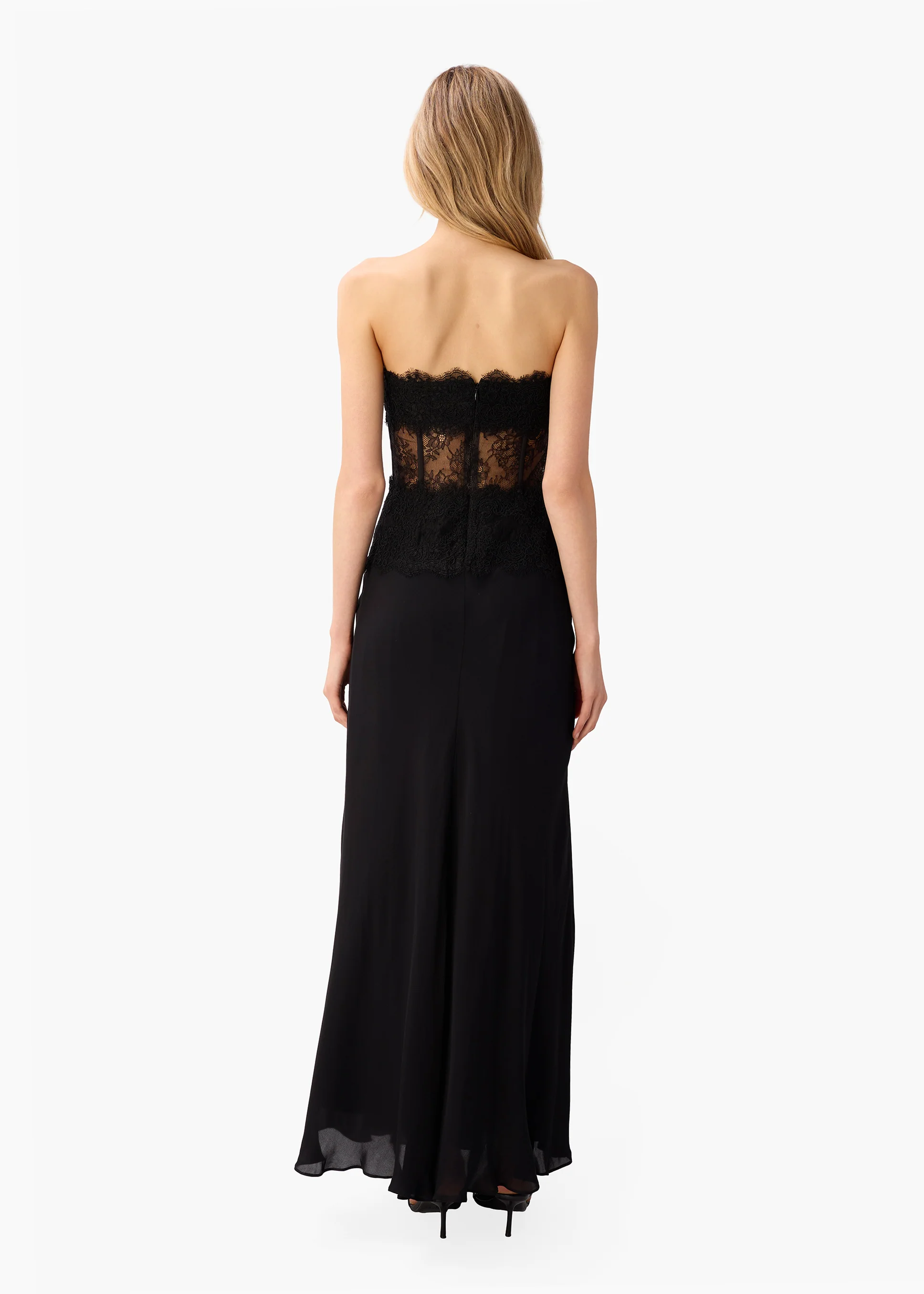 Lucienne Strapless Gown Black - Image 5