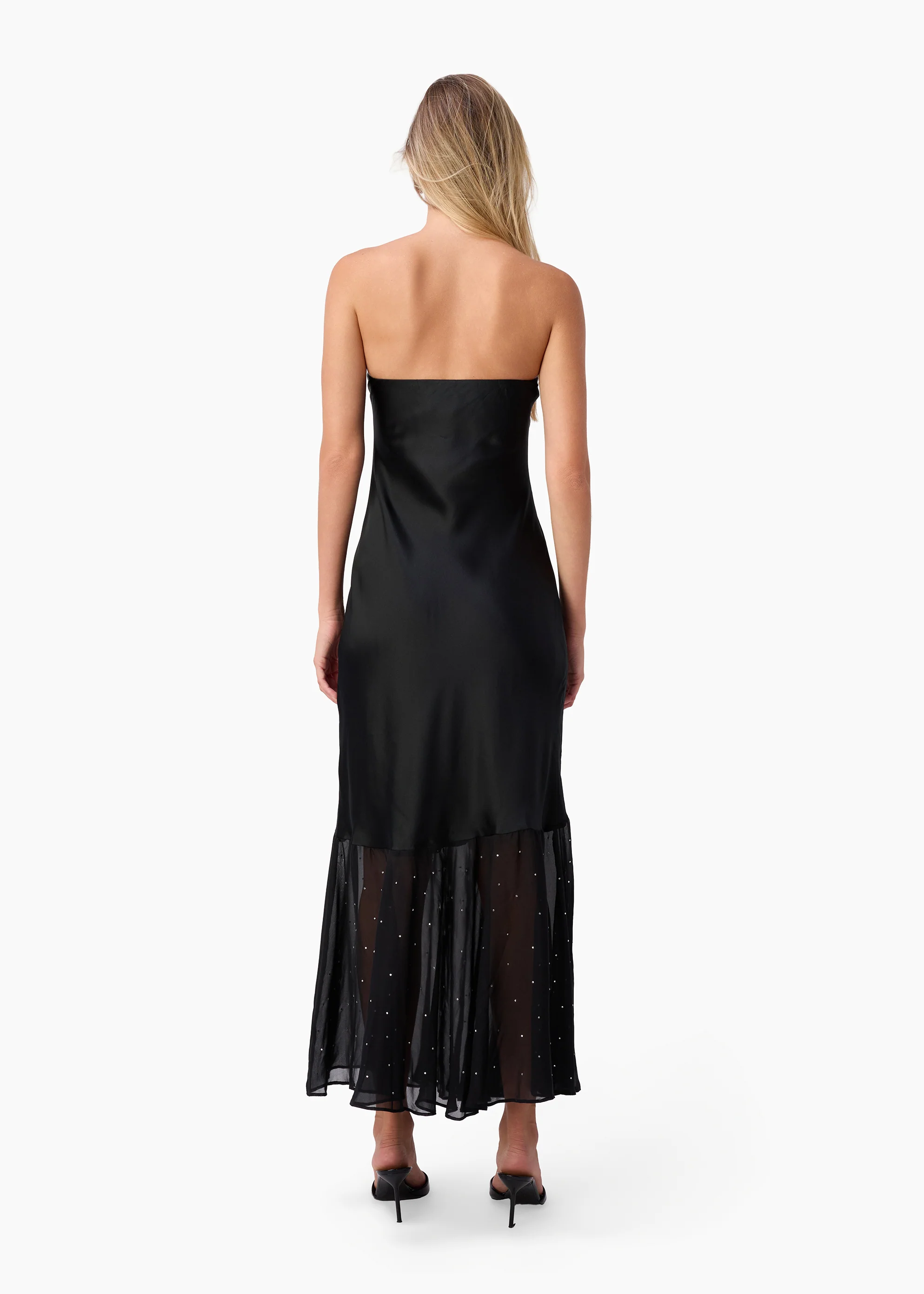 Maristela Strapless Dress Black - Image 4