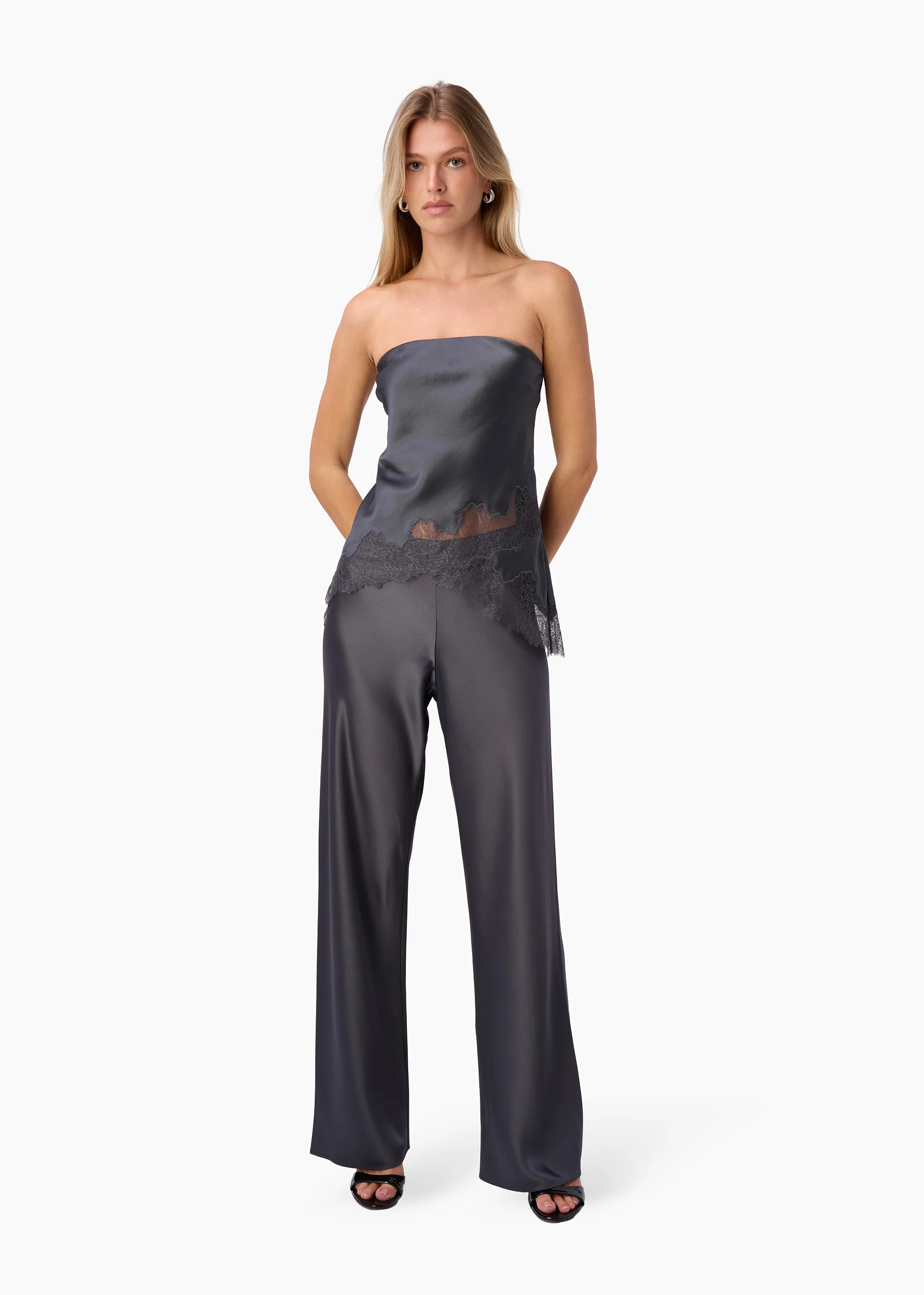 Odessa Strapless Camisole Coal - Image 3