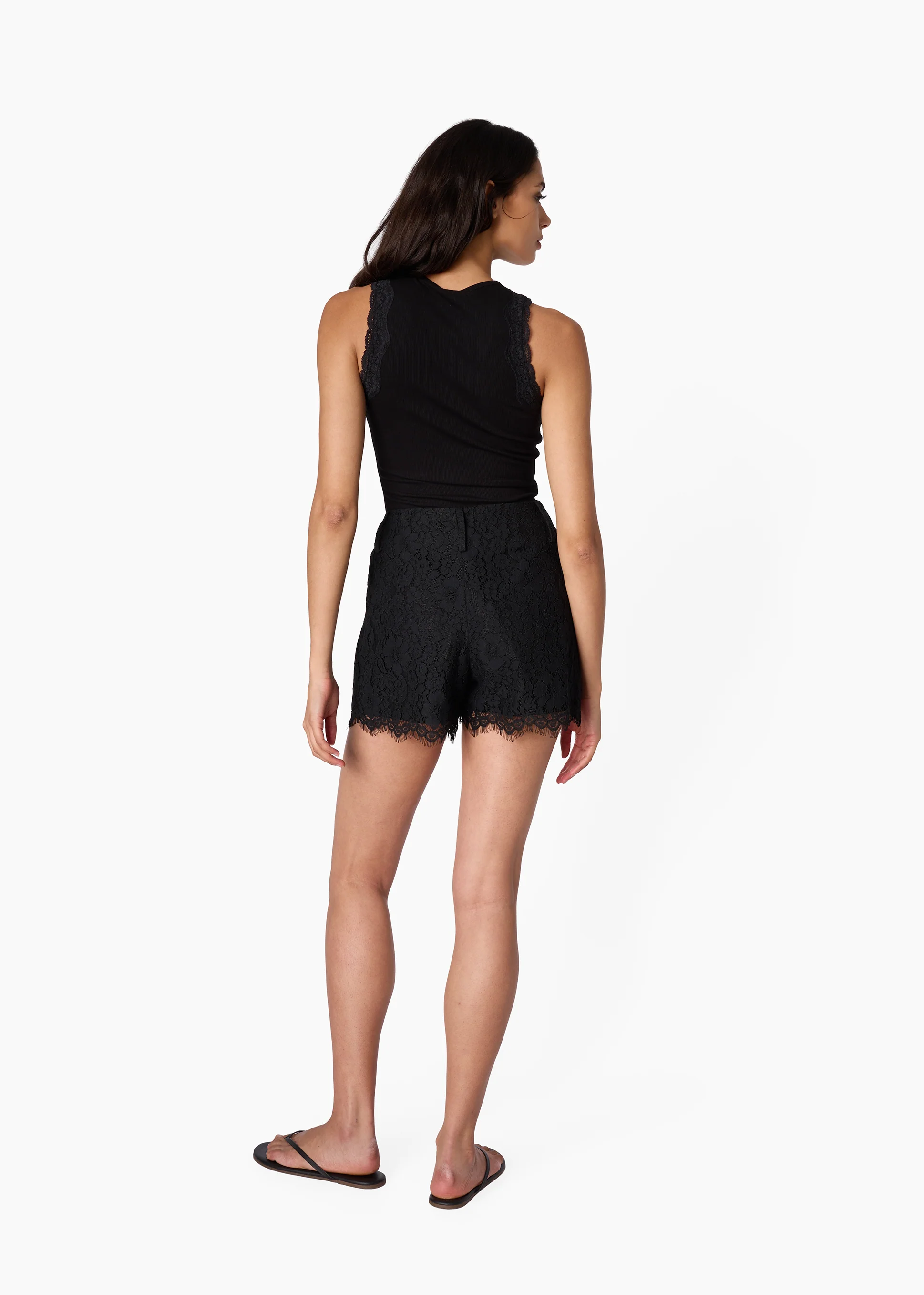 Rian Rib Knit Tank Black - Image 3
