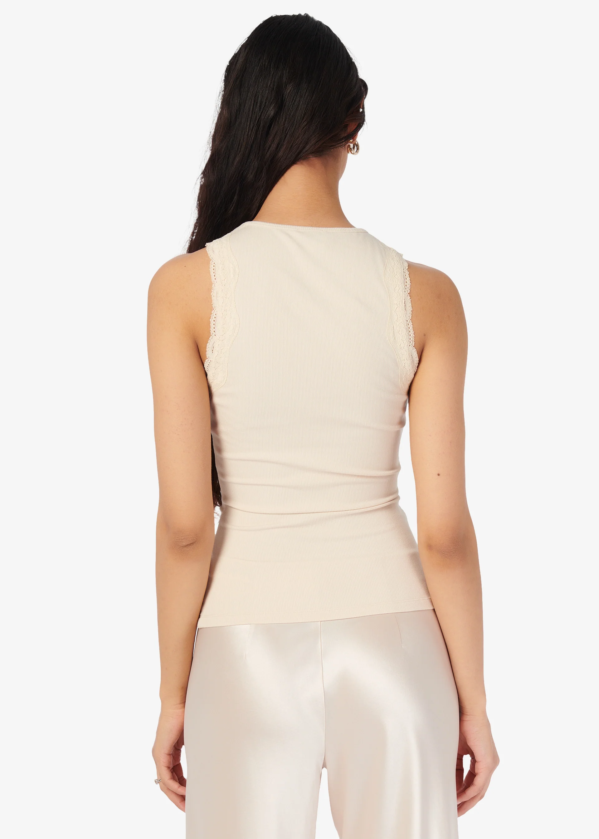 Rian Rib Knit Tank Bone - Image 4