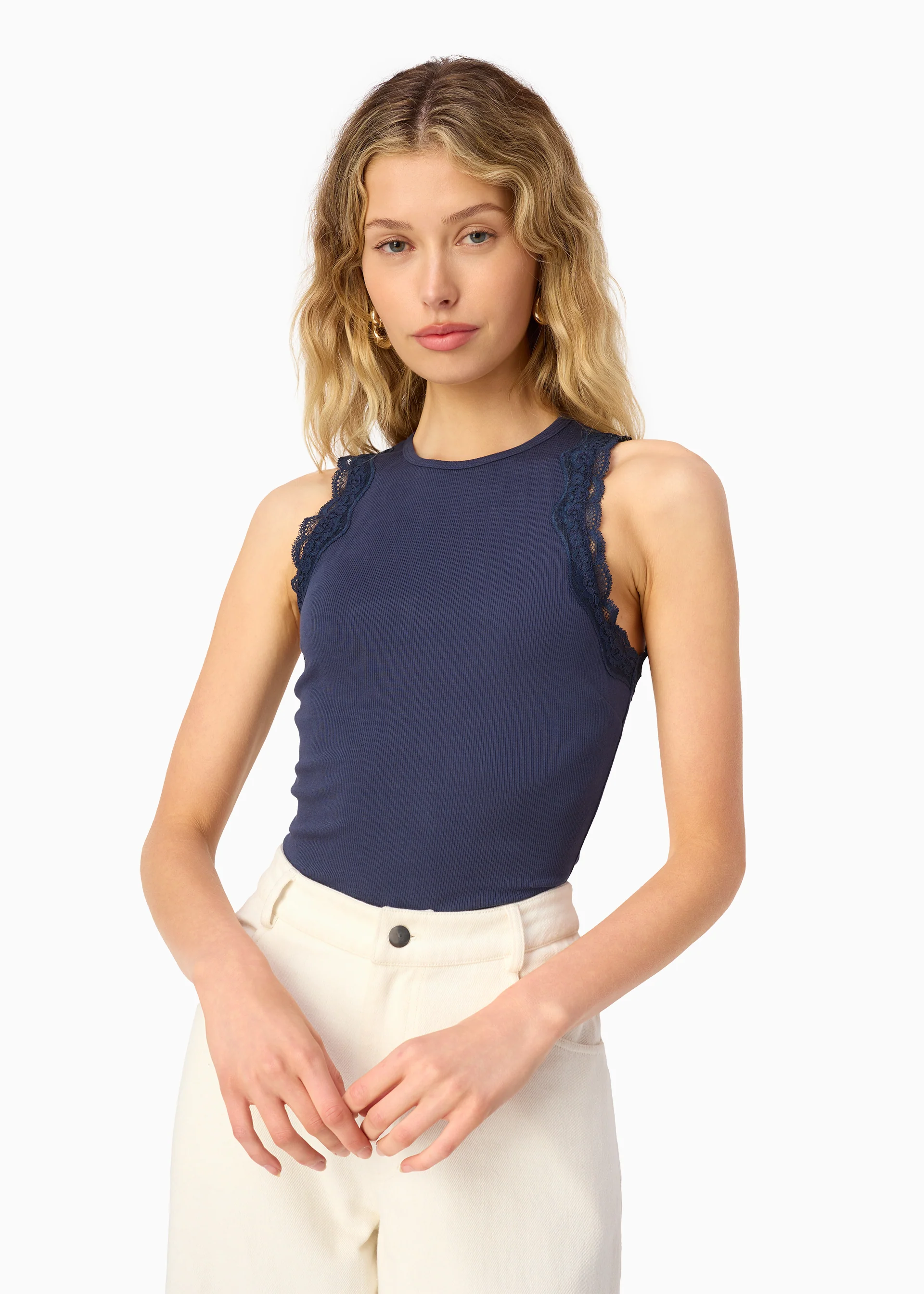 Rian Rib Knit Tank Harbor - Image 3