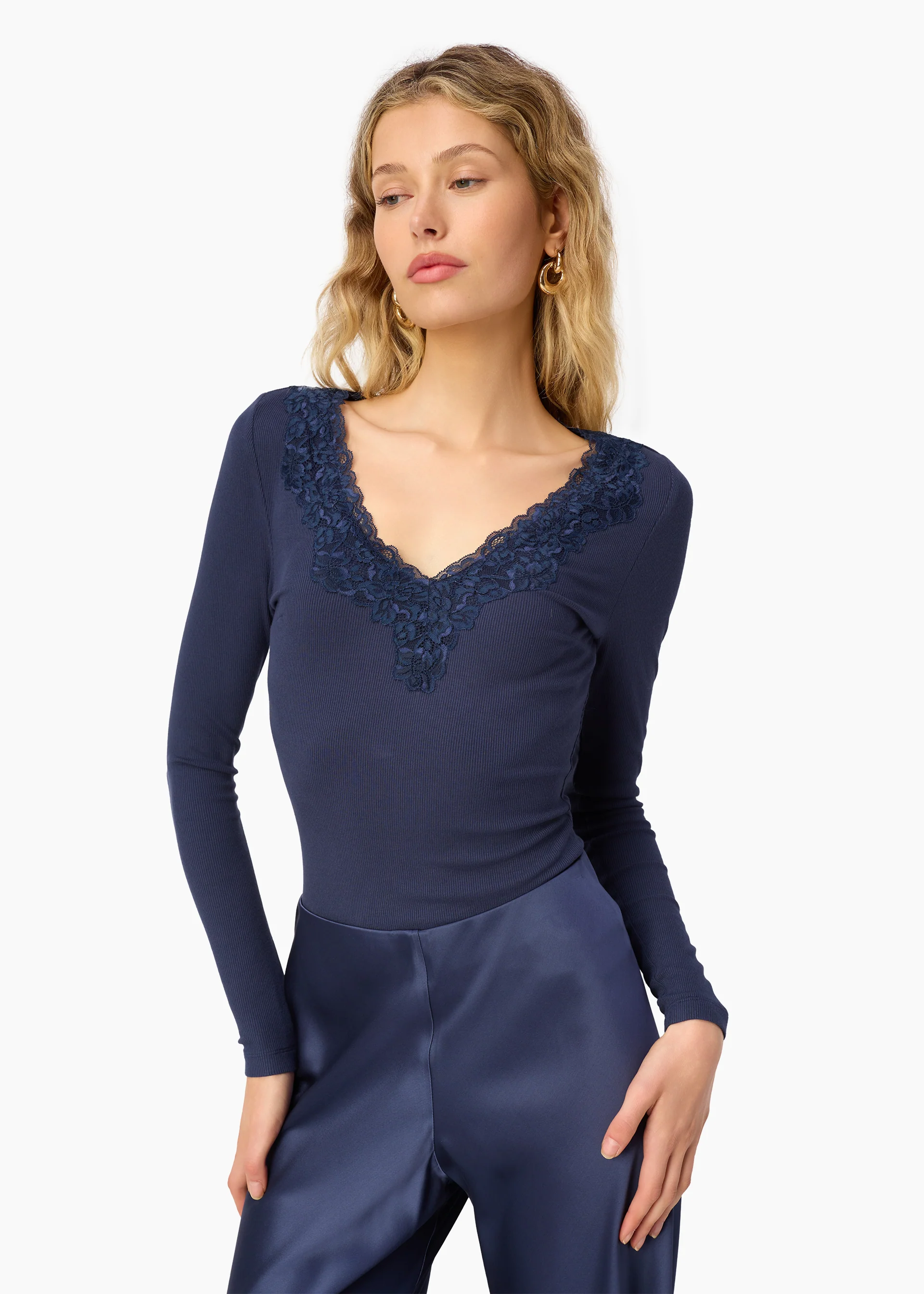 Rooney Rib Knit Top Harbor - Image 4