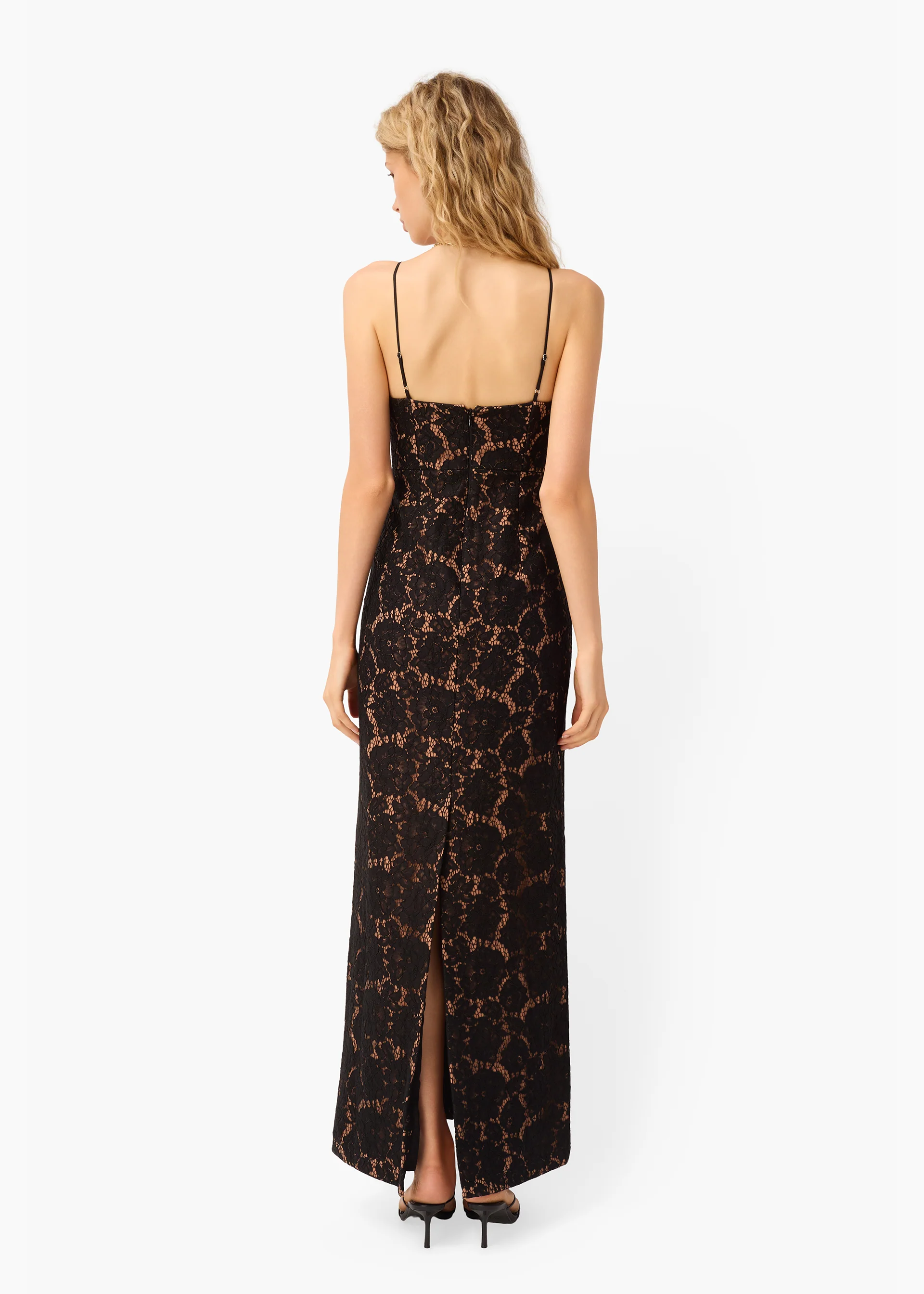 Rosaria Lace Gown Black - Image 6