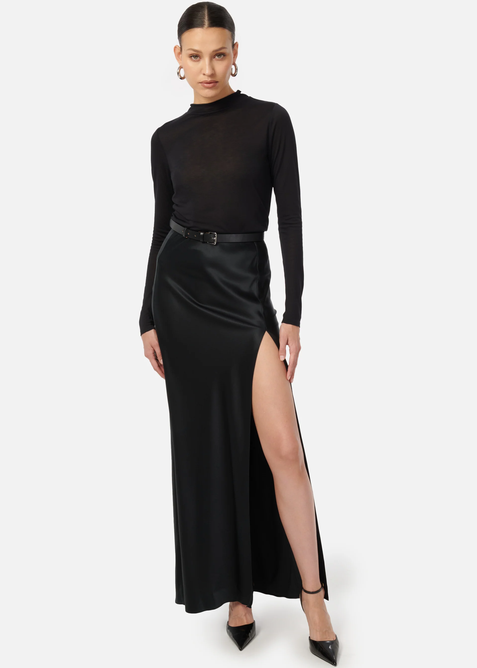 Slit Skirt Black - Image 3