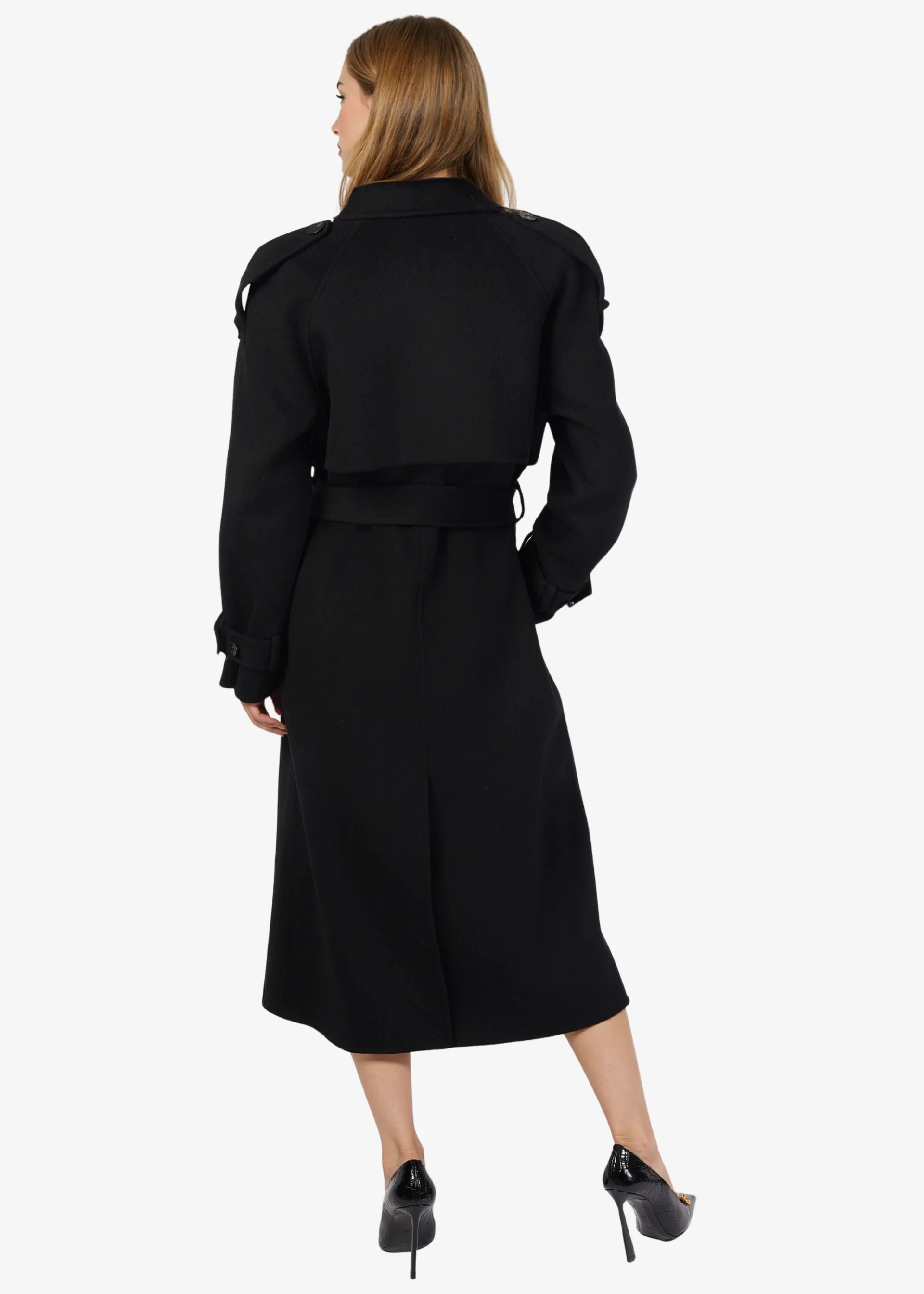 Yennifer Trench Coat Black - Image 5